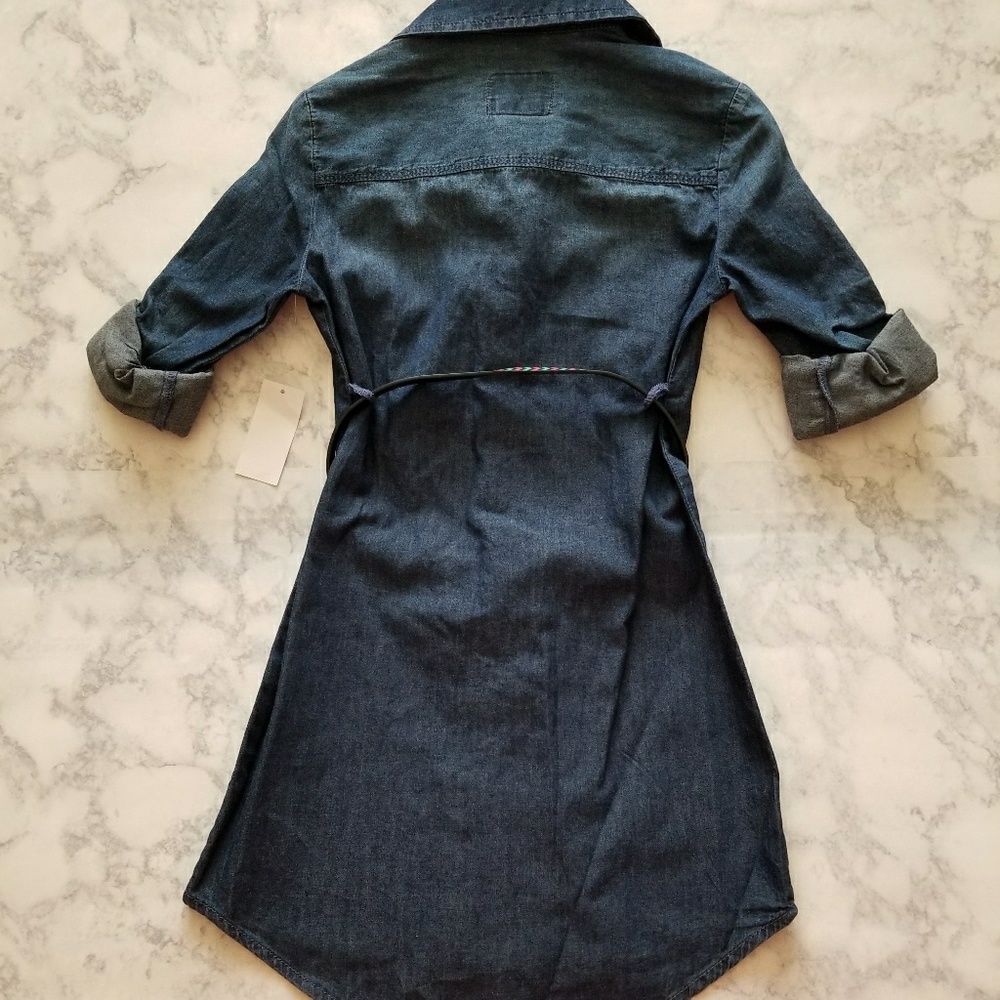 Roebuck & CO. Button Down Belted Cotton Dress - Picture 2 of 3